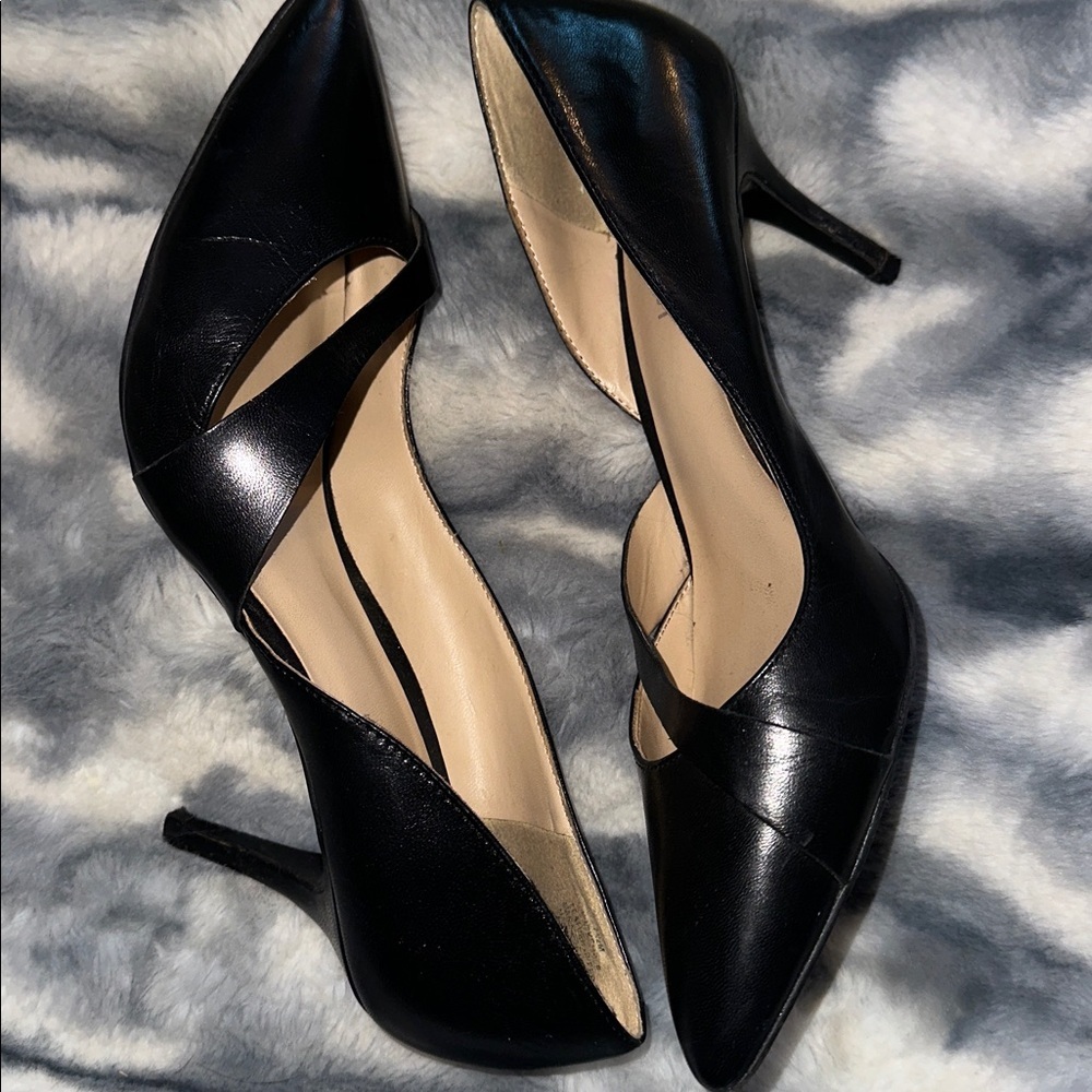 Nine West Black Cut Out Heels - 7.5M